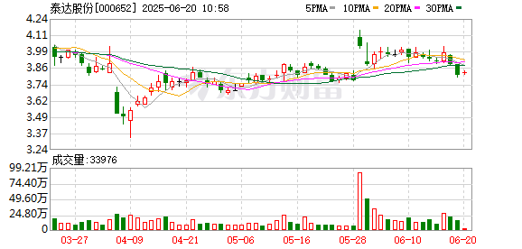 掌上世界 泰达股份：2024年度权益分派实施公告