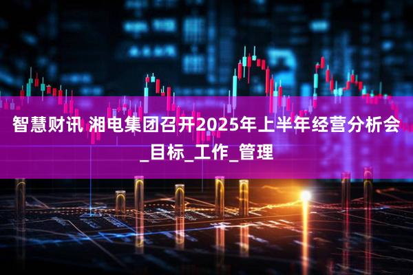 智慧财讯 湘电集团召开2025年上半年经营分析会_目标_工作_管理
